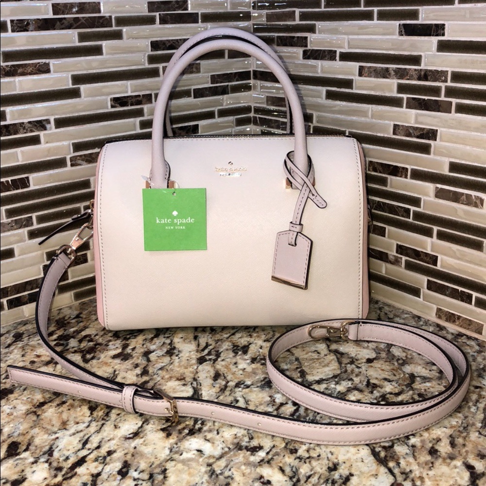 Kate Spade Large Lane Satchel Warm Vellum Multi.